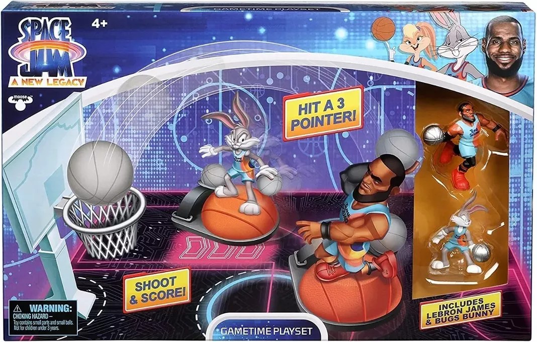 Figura Lebron James y Aro Space Jam