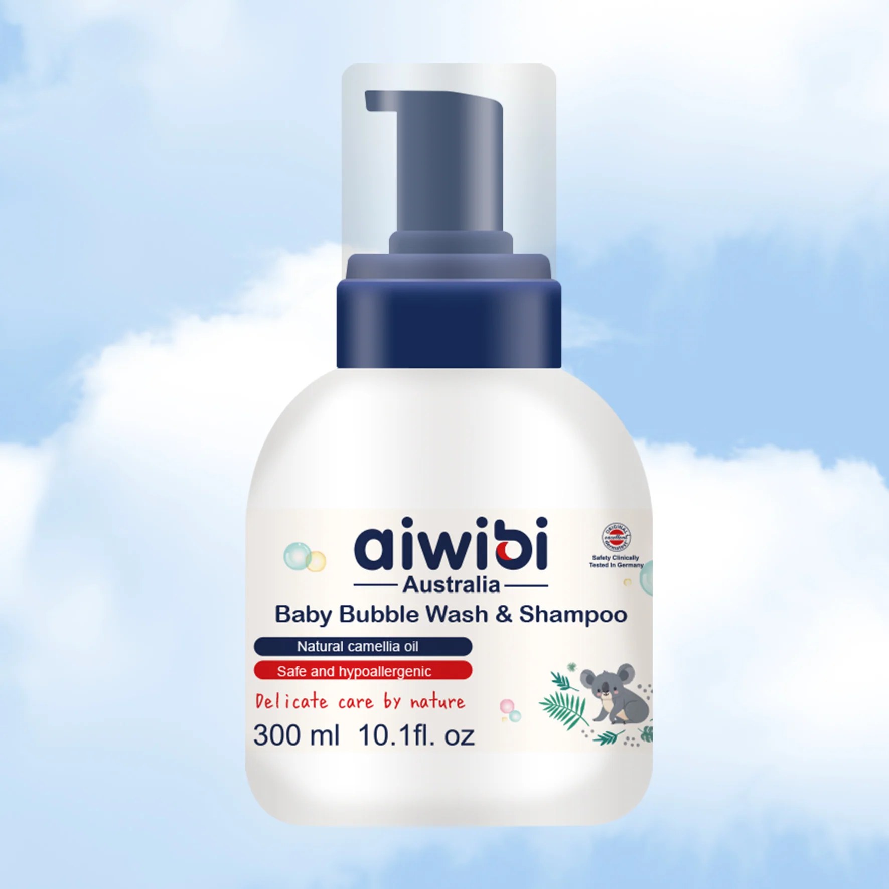 Gel de Baño y Shampoo de Burbujas 300 ml Aiwibi