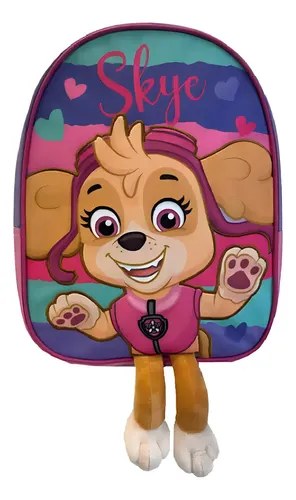 Mochila Paw Patrol 3D con Manitos de Peluche Liberty