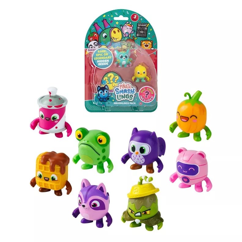 Pack de 3 Figuras Piñata Smashlings de 4 Cms.