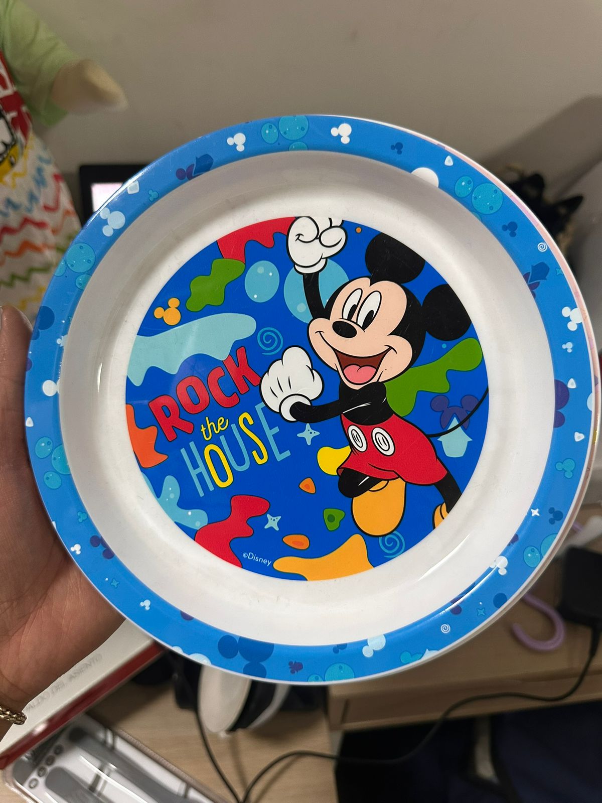 Plato Apto Microondas Mickey