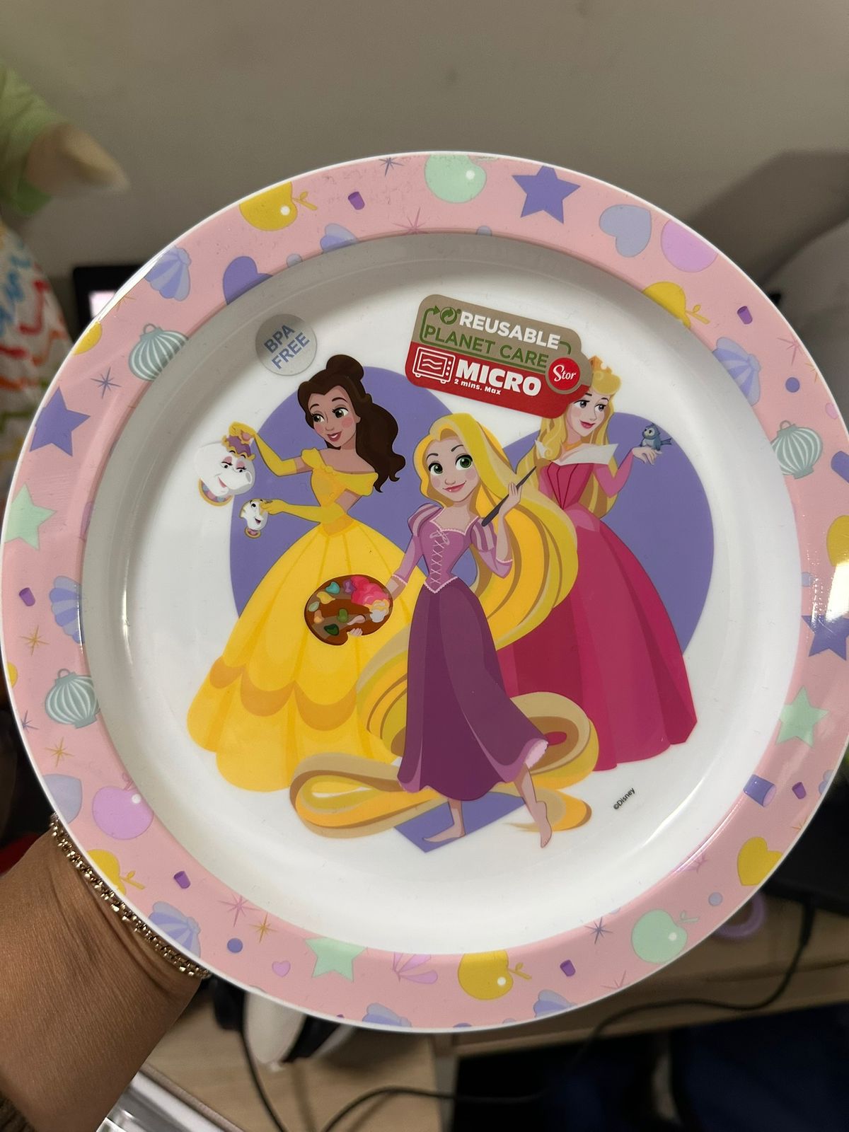 Plato Apto Microondas Princesas
